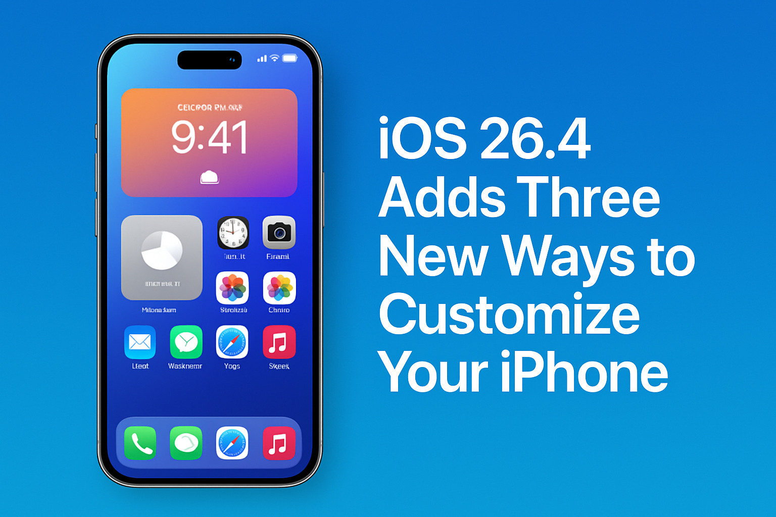 iOS 26.4 Adds Three New Ways to Customize Your iPhone